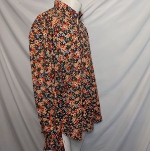 J crew | classic | floral | dress shirt | pocket L